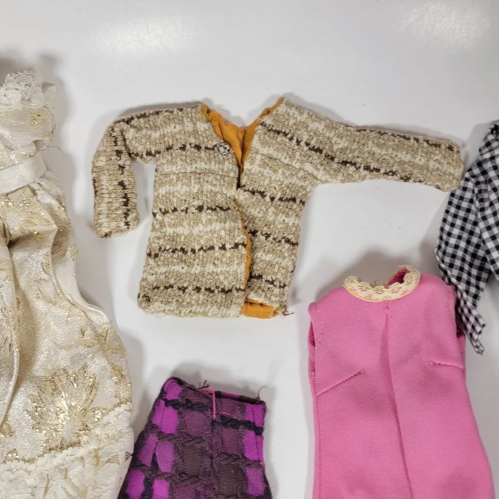 VTG Barbie Doll Fashions / Clone / Mommy Made Mixed Lot‎ Skirts Tops Dresses Etc